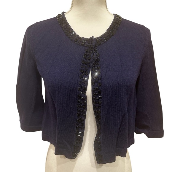Alfani Embellished Open Cardigan Dressy Style Size Small - Picture 1 of 6